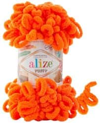 Alize Puffy- 766 צמר לולאות פלאפי כתום