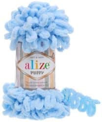 Alize Puffy- 183 צמר לולאות פלאפי תכלת