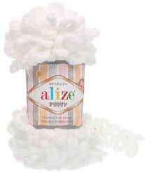 Alize Puffy- 55 צמר לולאות פלאפי לבן