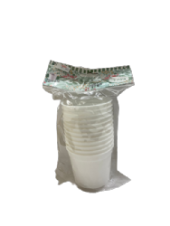 12 יחידות עציץ פלסטיק לבן