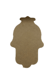 חמסה מעץ ליצירה וקישוט 26X16.5