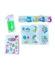 ערכת יצירה להכנת- 6 מדבקות שיבוץ יהלומים שנדבק על כל משטח דגם-חד קרן (006)