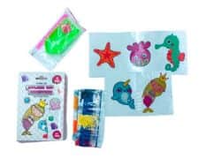 ערכת יצירה להכנת- 5 מדבקות שיבוץ יהלומים שנדבק על כל משטח דגם- בת הים (022)