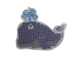 ערכת יצירה - להכנת תמונה מחרוזי גיהוץ בדגם- לוויתן