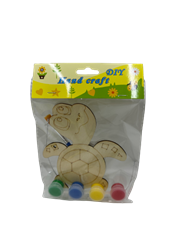 דמויות מעץ לצביעה ותליה- מגיע עם צבעים מכחול וחוט דגם-צב