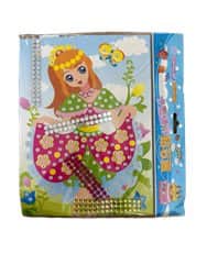 ערכת יצירה לילדים- ערכת יצירה הדבקת אבנים- לגיל 2+ -דגם נסיכה