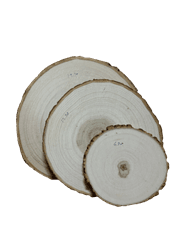 גזעים מעץ עגולים עבים בעובי- 1.5 מ"מ