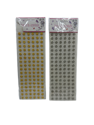 מדבקות פרח זהב/ כסף