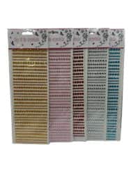 מדבקות יהלומים לפי צבע- כמה גדלים באריזה אחת