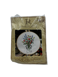 רקמה עם חישוק רקמה- 20X20- עציץ באגרטל