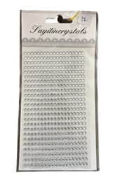 מדבקות שיבוץ לקישוט ויצירה- מתאימות לכל משטח דגם- כסף מידה 3