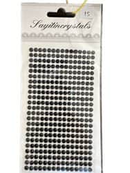 מדבקות שיבוץ לקישוט ויצירה- מתאימות לכל משטח דגם- שחור מידה 4