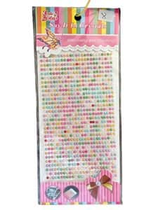 מדבקות שיבוץ לקישוט ויצירה- מתאימות לכל משטח דגם-צבעוני מידה 2