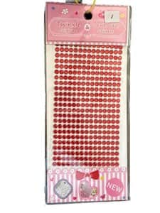 מדבקות שיבוץ לקישוט ויצירה- מתאימות לכל משטח דגם-אדום מידה 4