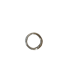 חישוק ברזל נפתח- לתליה , לתיקים, לסוגר לשרשרת - כסף מידה 3 ס"מ