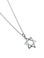 תליון מכסף אמיתי 925 דגם- מגן דוד ניתן לרכוש עם שרשרת כסף מוכנה