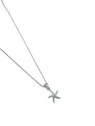 תליון מכסף אמיתי 925 דגם-כוכב משובץ ניתן לרכוש עם שרשרת כסף מוכנה