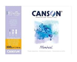 בלוק אקוורל 300 גרם חברת CANSON בגודל A3