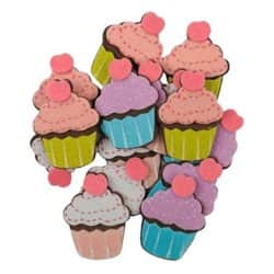 חיתוכי לבד עם דבק- קאפקייק