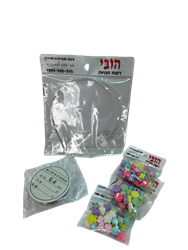 ערכה להכנת קשת לשיער עם חרוזים