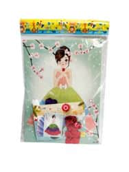 ערכת יצירה לילדים -ערכה להכנת תמונה הדבקות מפייטים- ילדה