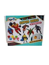 ערכה להכנת מגנטים למקרר מגבס- דגם גיבורים