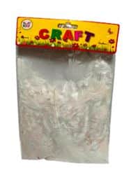 שקית מלאה נוצות שקית חיסכון בצבע- לבן