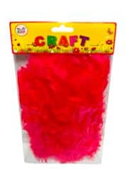 שקית מלאה נוצות שקית חיסכון בצבע- אדום