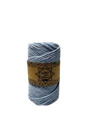 חוט מקרמה 4MM- CHICAGO סינגל טוויסט בצבע- תכלת