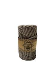 חוט מקרמה 4MM- CHICAGO סינגל טוויסט בצבע-חום